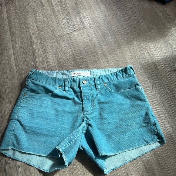 Women's Blue Denim Shorts - Picture 1 of 11